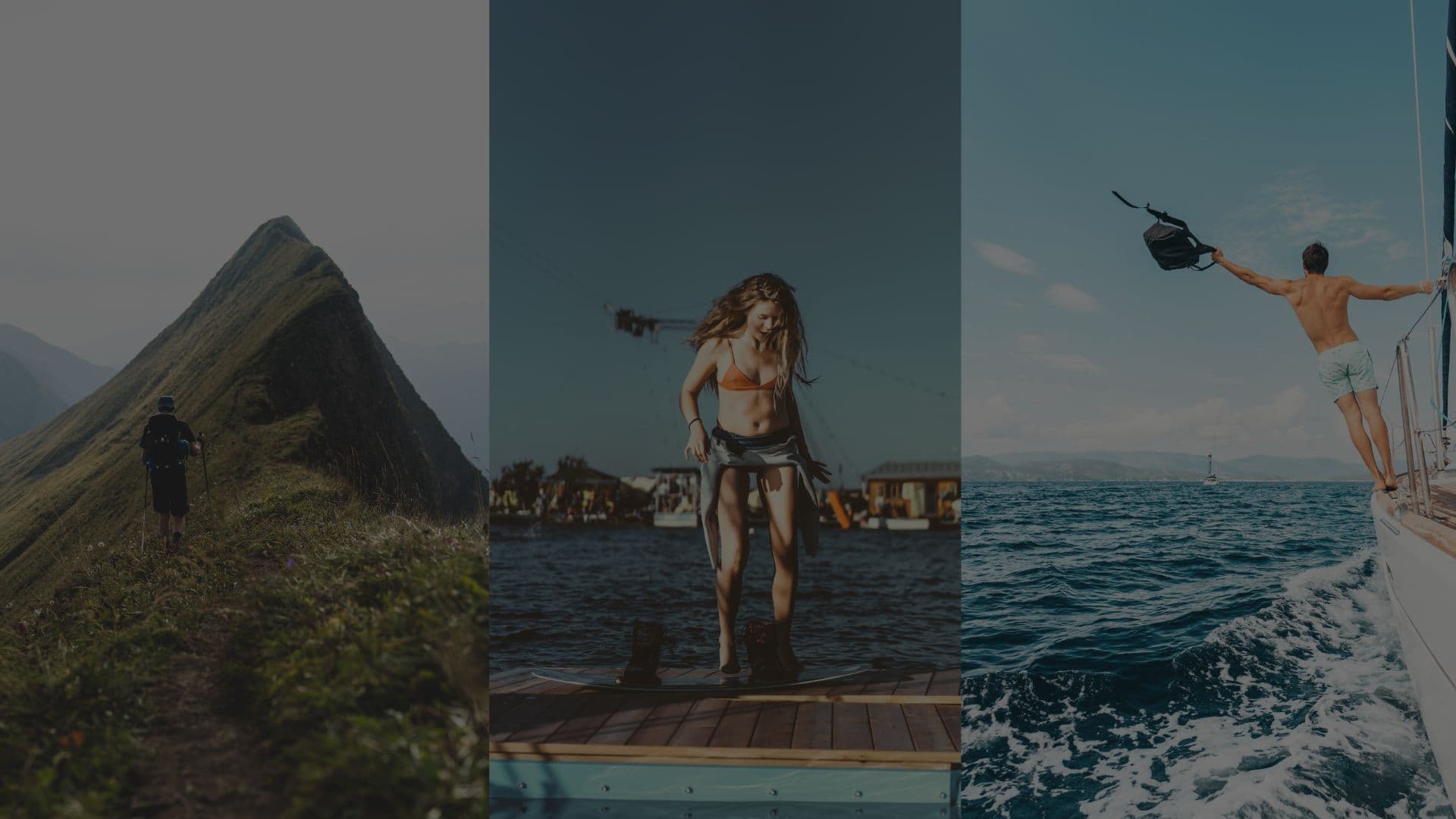 Nomad lifestyle - hiking, beach, sailing